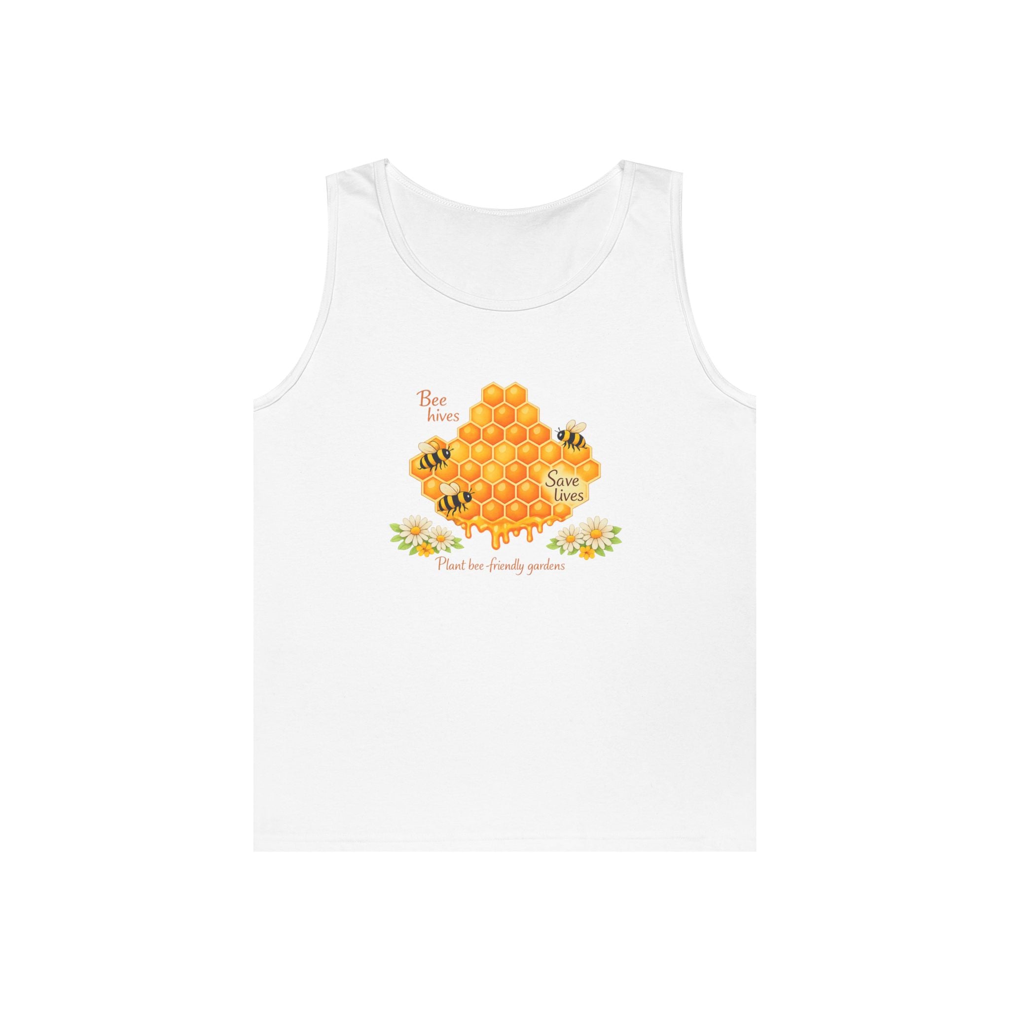 Bee Honeycomb Tank Top — Bee hives save lives