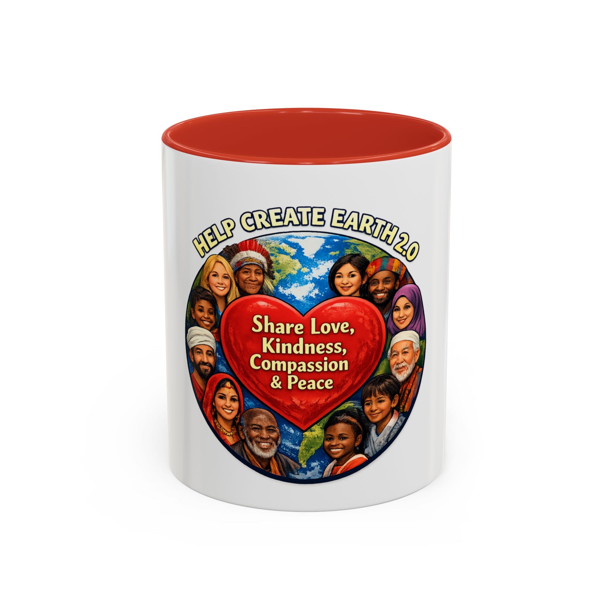 Be the Change Coffee Mug — Inspirational Kindness Message (11/15oz)
