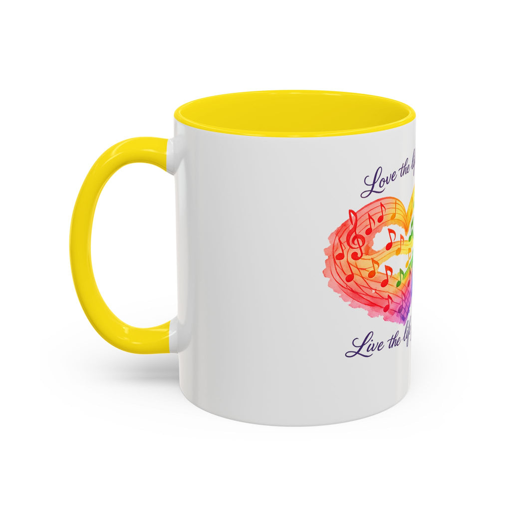 Live the life Accent Coffee Mug (11, 15oz)