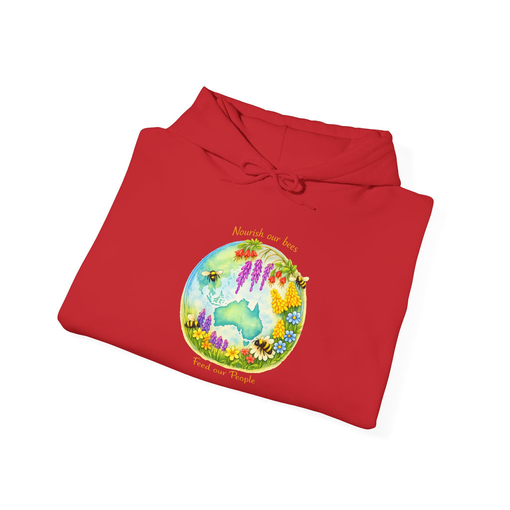 Nature Dreamscape Hoodie — Colorful Cave & Waterfall Illustration