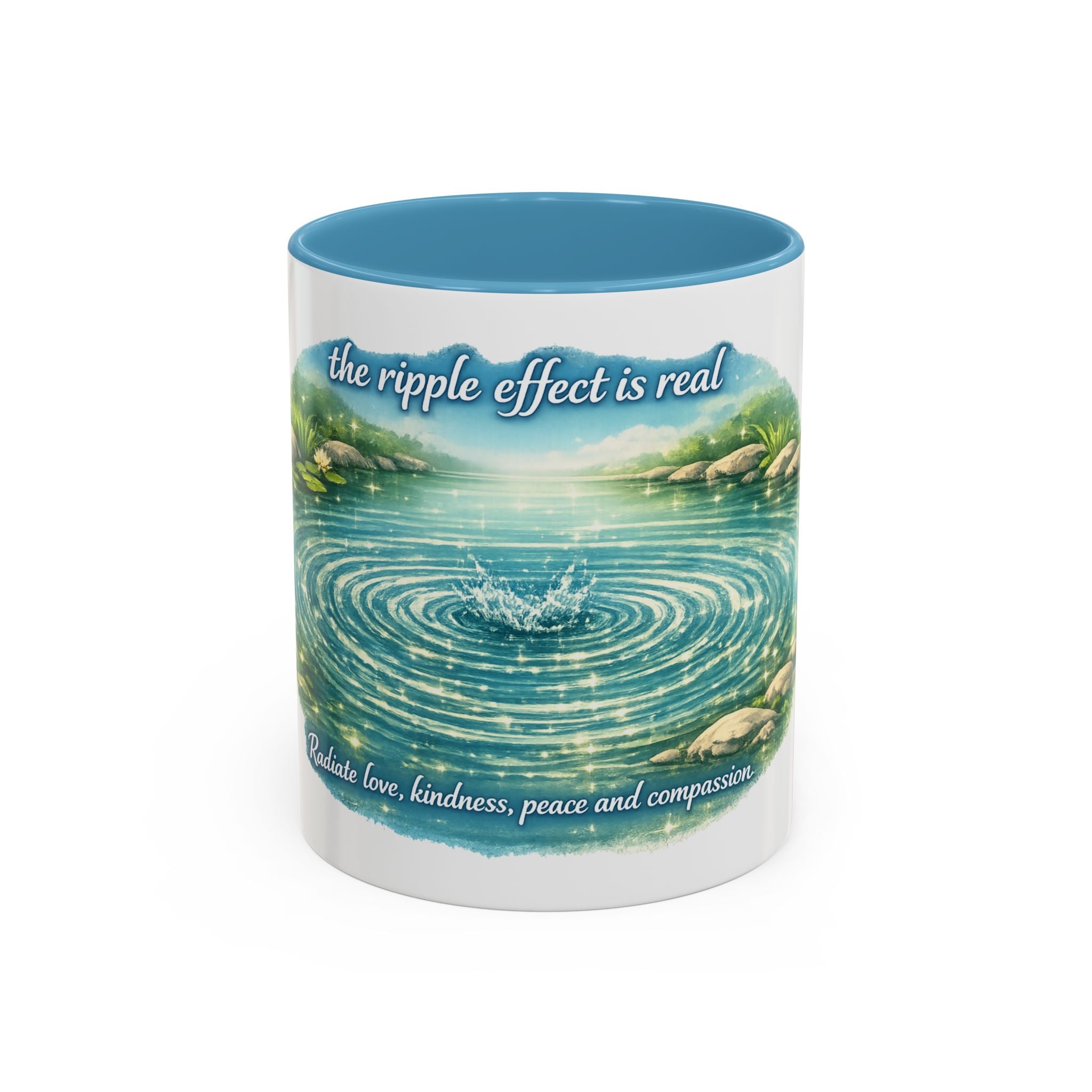 Ripple effect Accent Coffee Mug (11, 15oz)