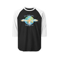 Vibrate Peace Raglan Shirt — Radiate Peace, Love & Kindness 3/4 Sleeve