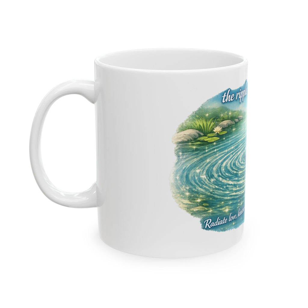 Ripple effect Ceramic Mug, (11oz, 15oz)