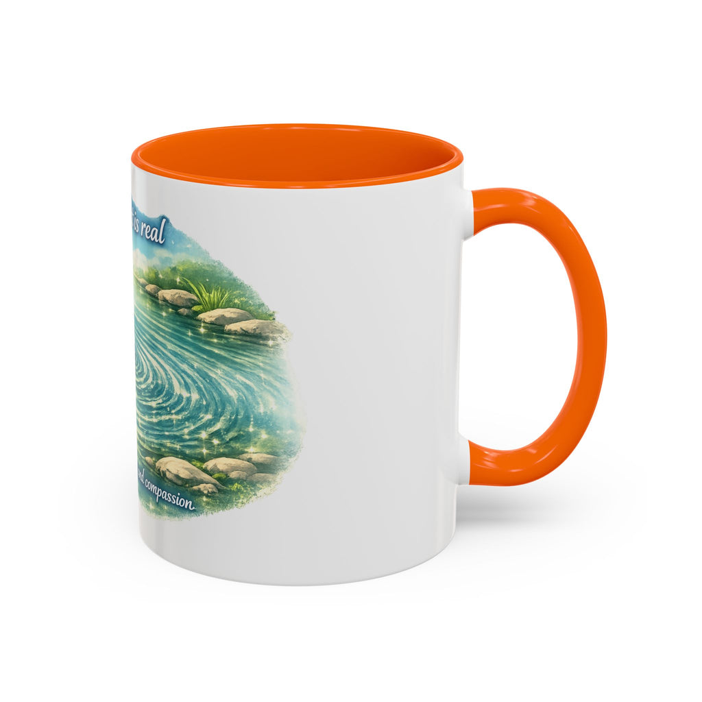 Ripple effect Accent Coffee Mug (11, 15oz)
