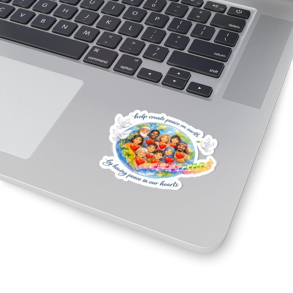 Peace on earth Kiss-Cut Stickers