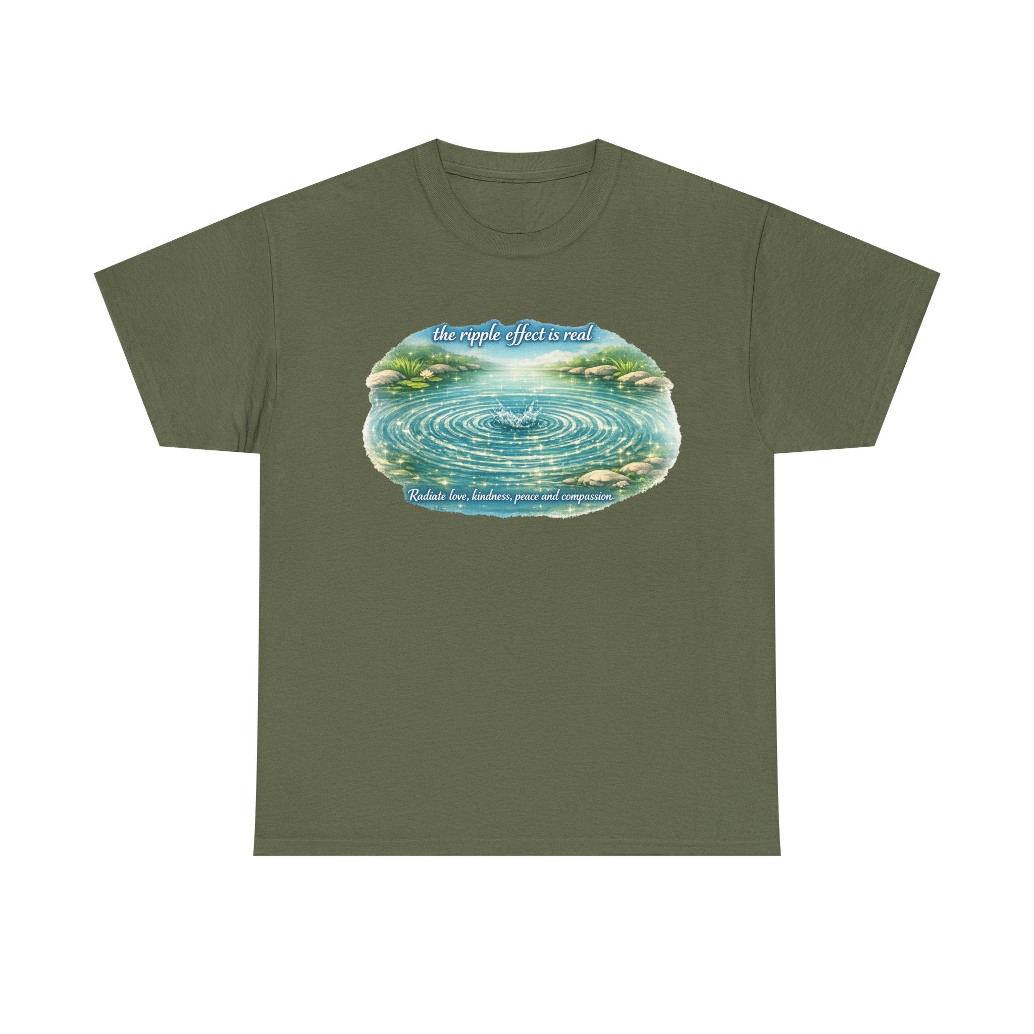 "The Ripple Effect" Inspirational Watercolor T‑Shirt