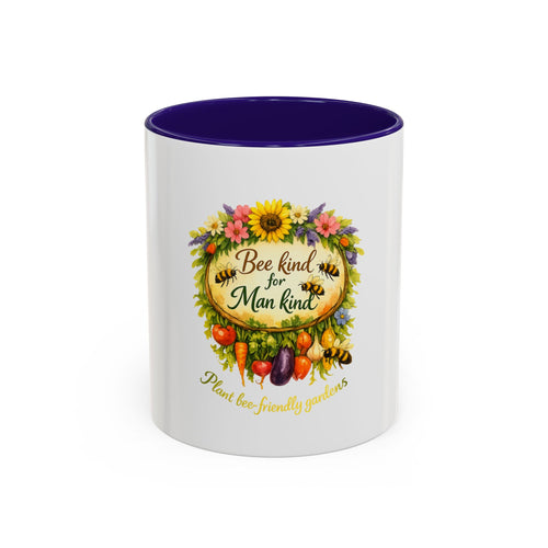 Bee Kind for Mankind Floral Garden Mug (11oz/15oz)
