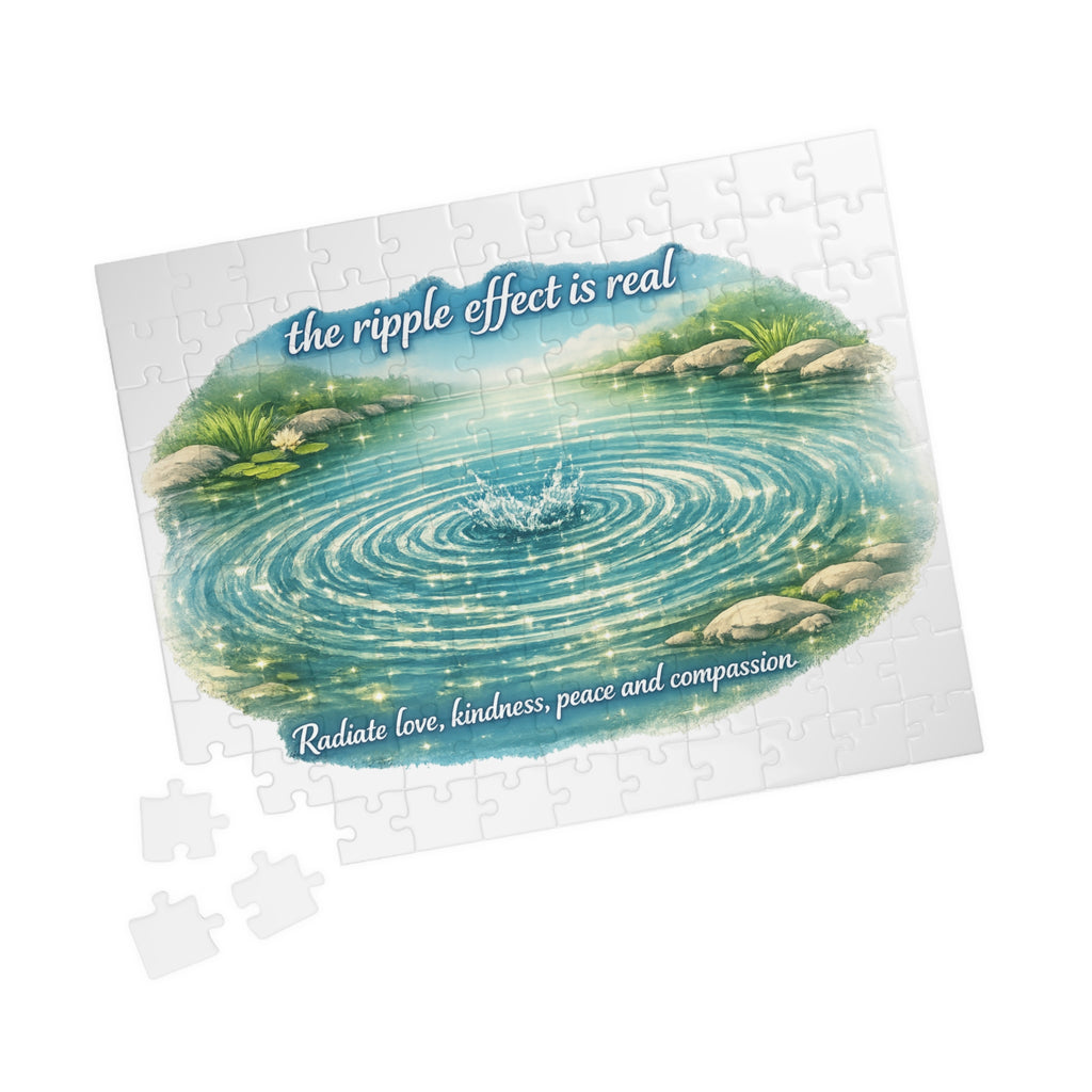 Inspirational Ripple Effect Puzzle — 'The Ripple Effect Is Real' 110–1014pc