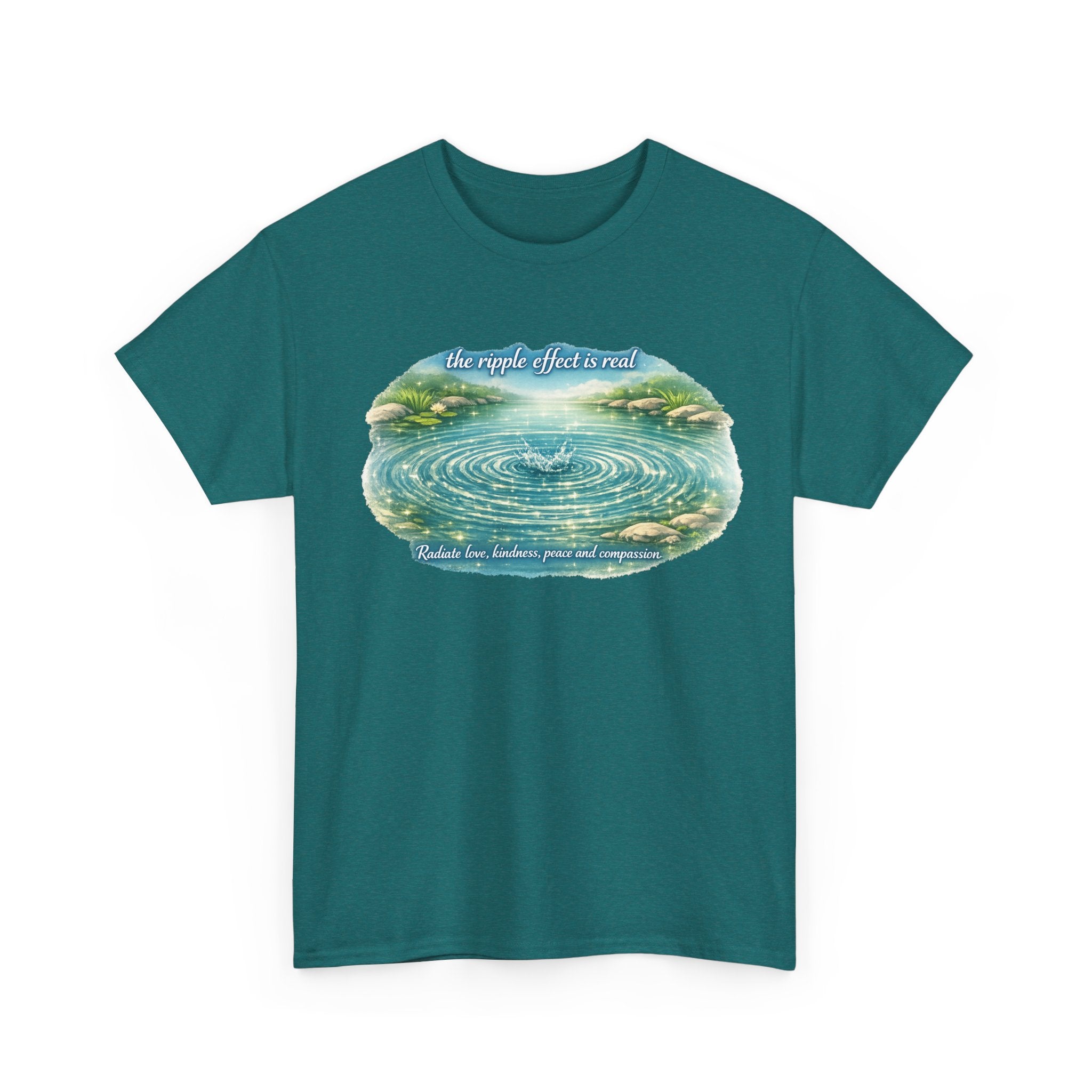 "The Ripple Effect" Inspirational Watercolor T‑Shirt