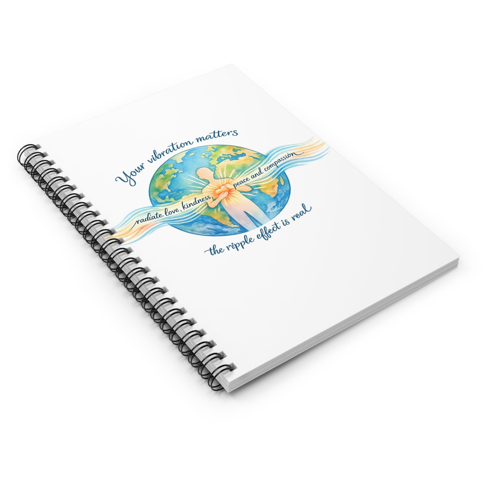 Spiral Notebook — "Your Vibration Matters" Inspirational Journal
