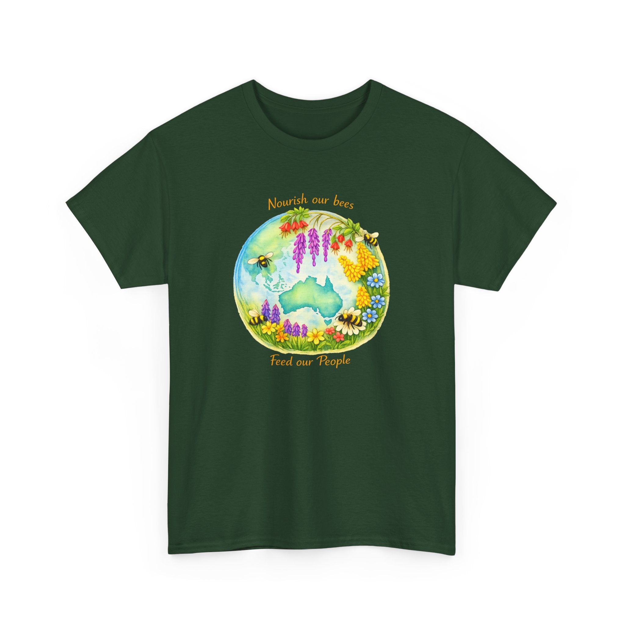 Floral Bear Nature Tee — "Beautiful Day for Bears" Graphic T-Shirt