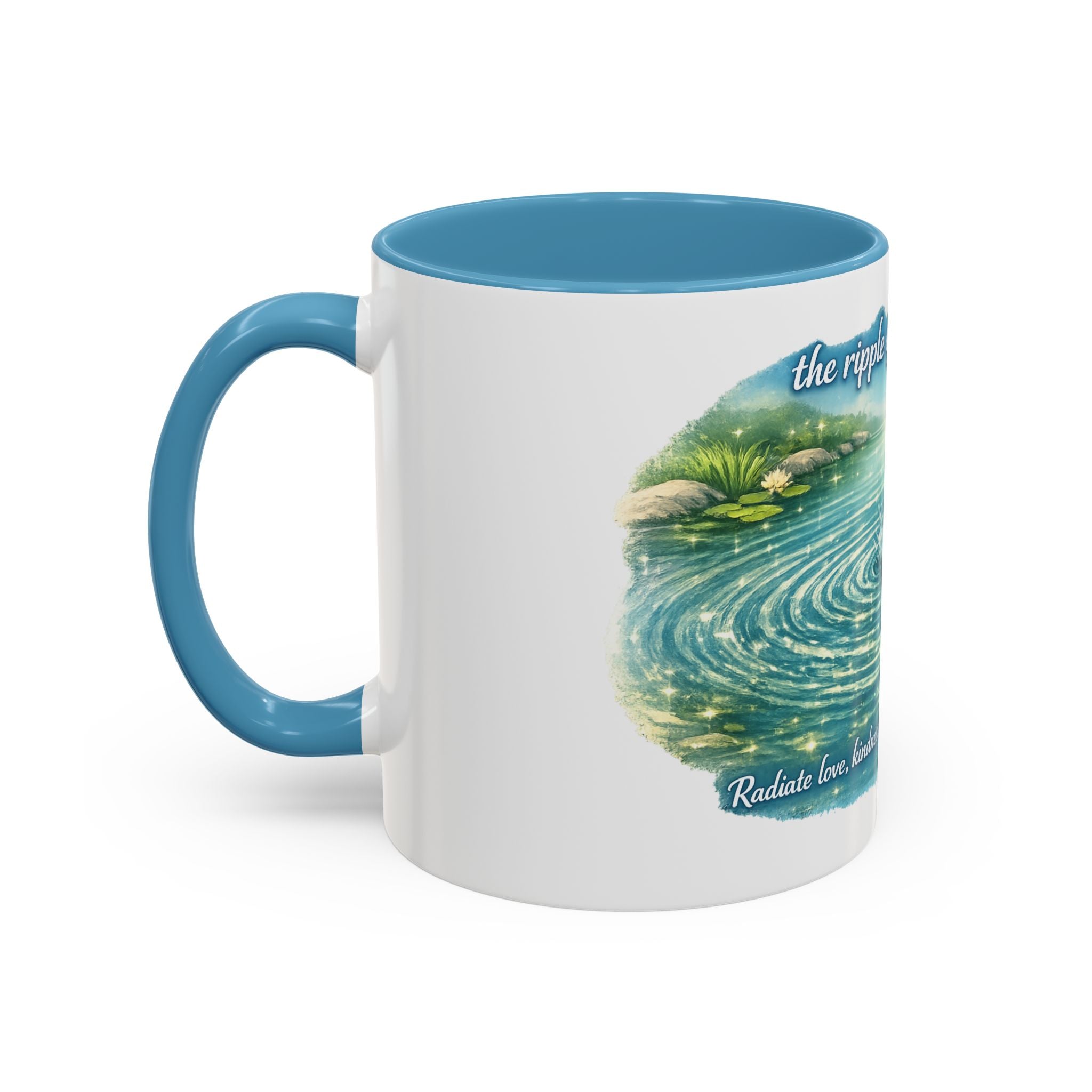 Ripple effect Accent Coffee Mug (11, 15oz)