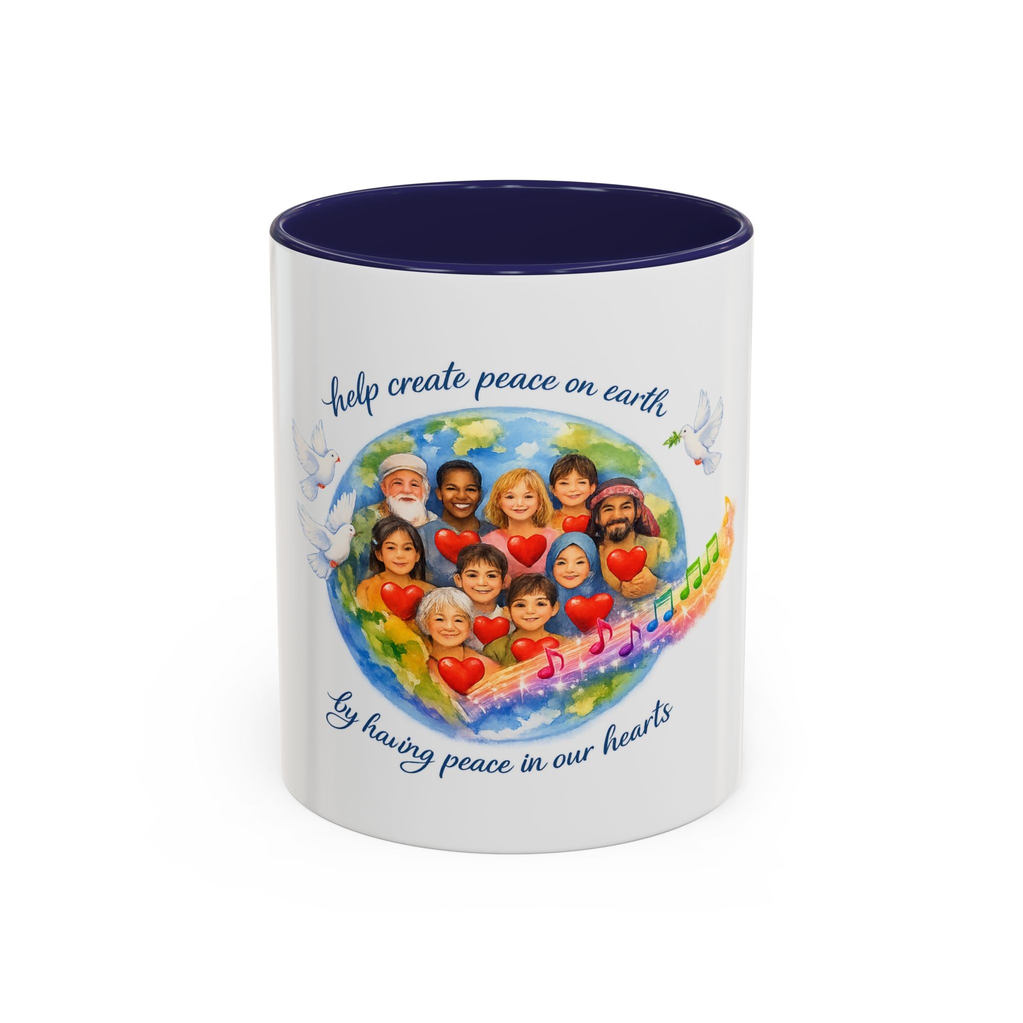 Peace on earth Accent Coffee Mug (11, 15oz)