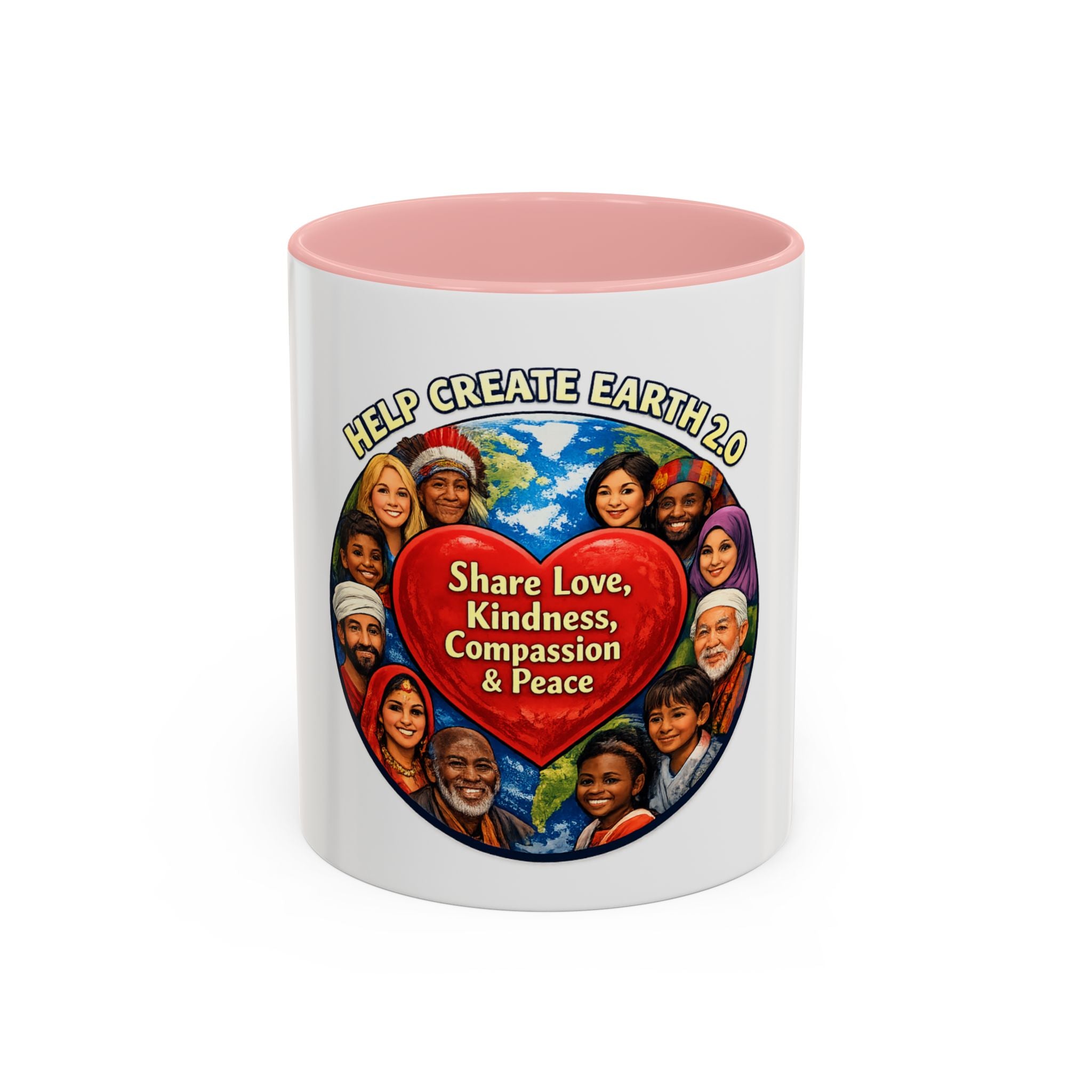 Be the Change Coffee Mug — Inspirational Kindness Message (11/15oz)