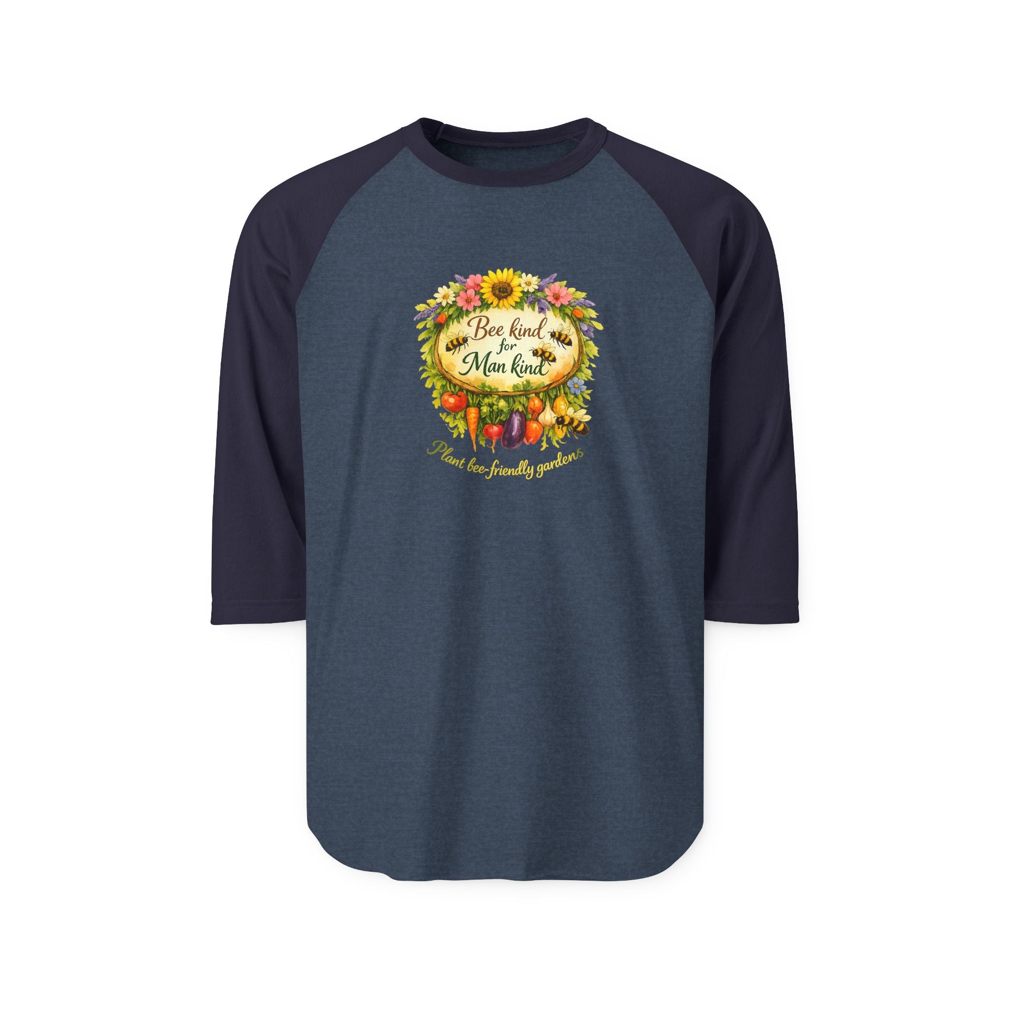 Raglan Shirt - Blessed & Thankful Fall Harvest Floral Design
