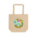 Eco Tote Bag - Australia Floral Earth Design "Nourish Our Land, Feed Our People"
