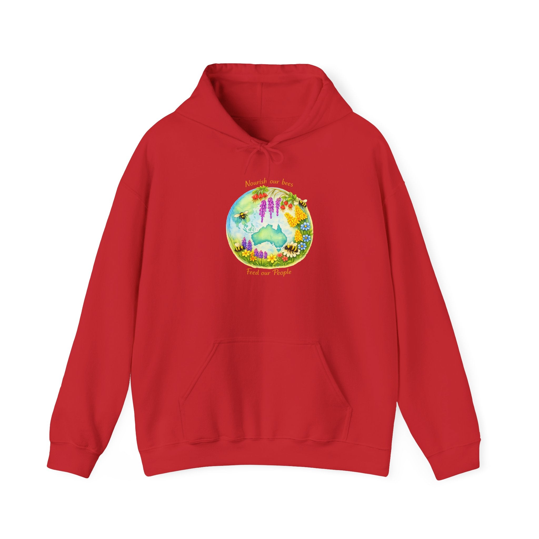 Nature Dreamscape Hoodie — Colorful Cave & Waterfall Illustration