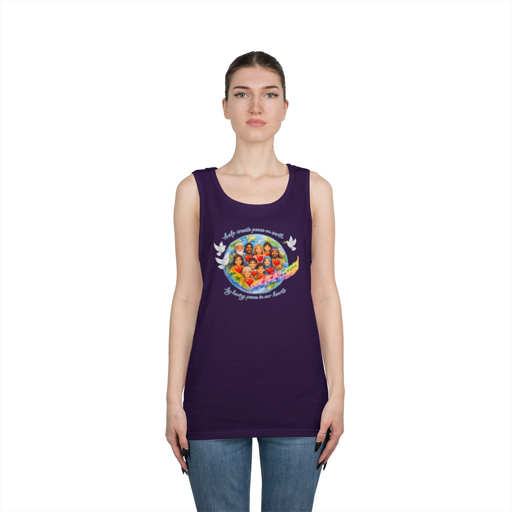 Peace on earth Tank Top — "Helping Others" Inspirational Graphic Tank
