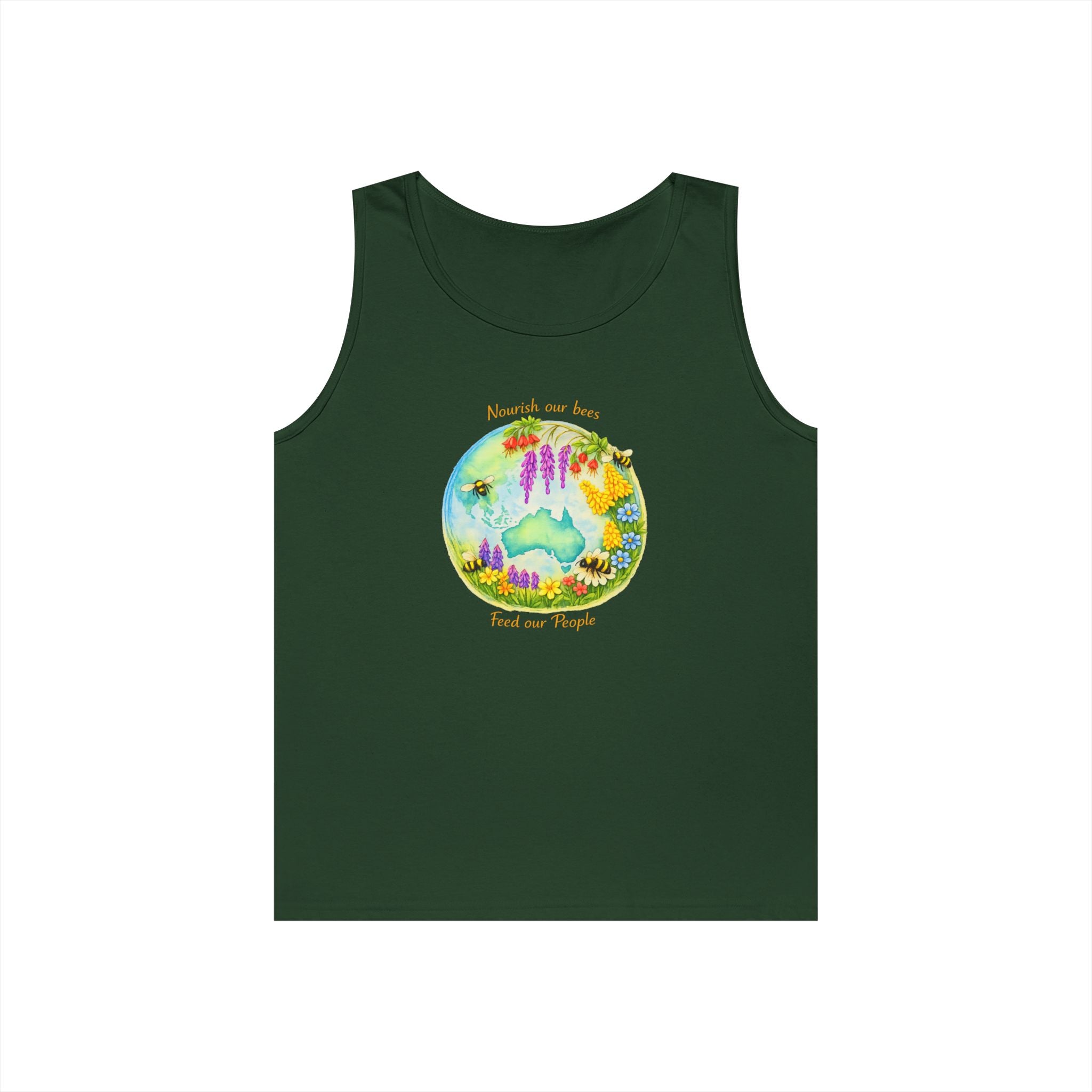 Nature Lover Tank Top — "Breathe in the Ocean, Feel the Waves" Watercolor Sea Life Design