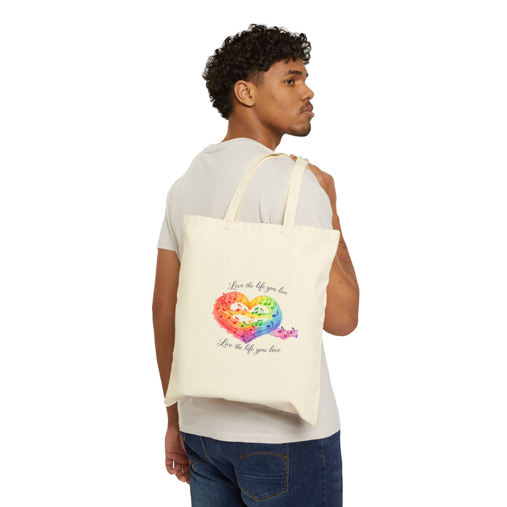 Live the life Cotton Canvas Tote Bag