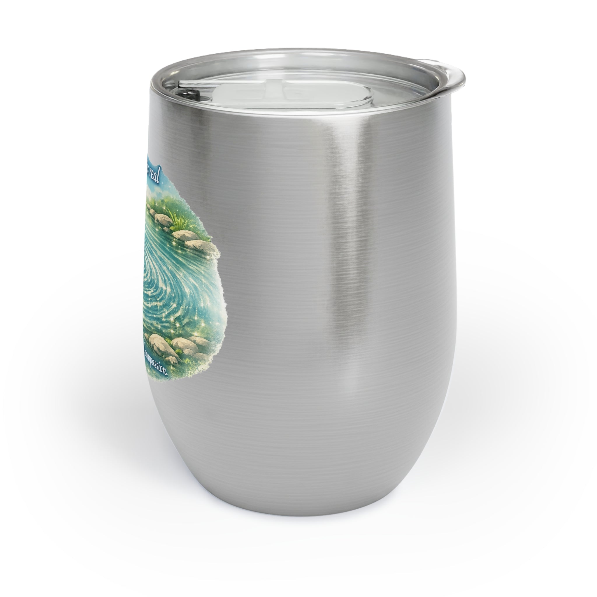 Chill Wine Tumbler – 'What We Do Matters' Ripple Effect Wine Cup