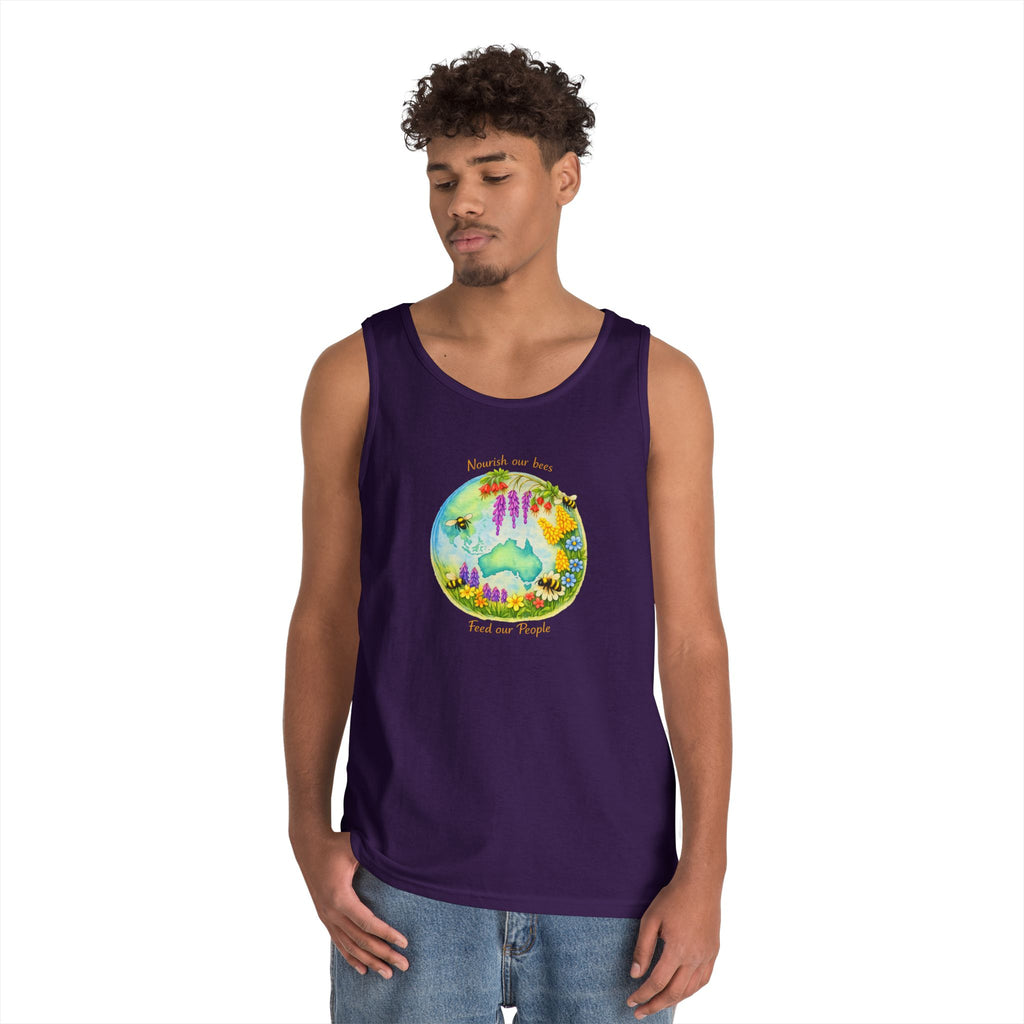 Nature Lover Tank Top — "Breathe in the Ocean, Feel the Waves" Watercolor Sea Life Design