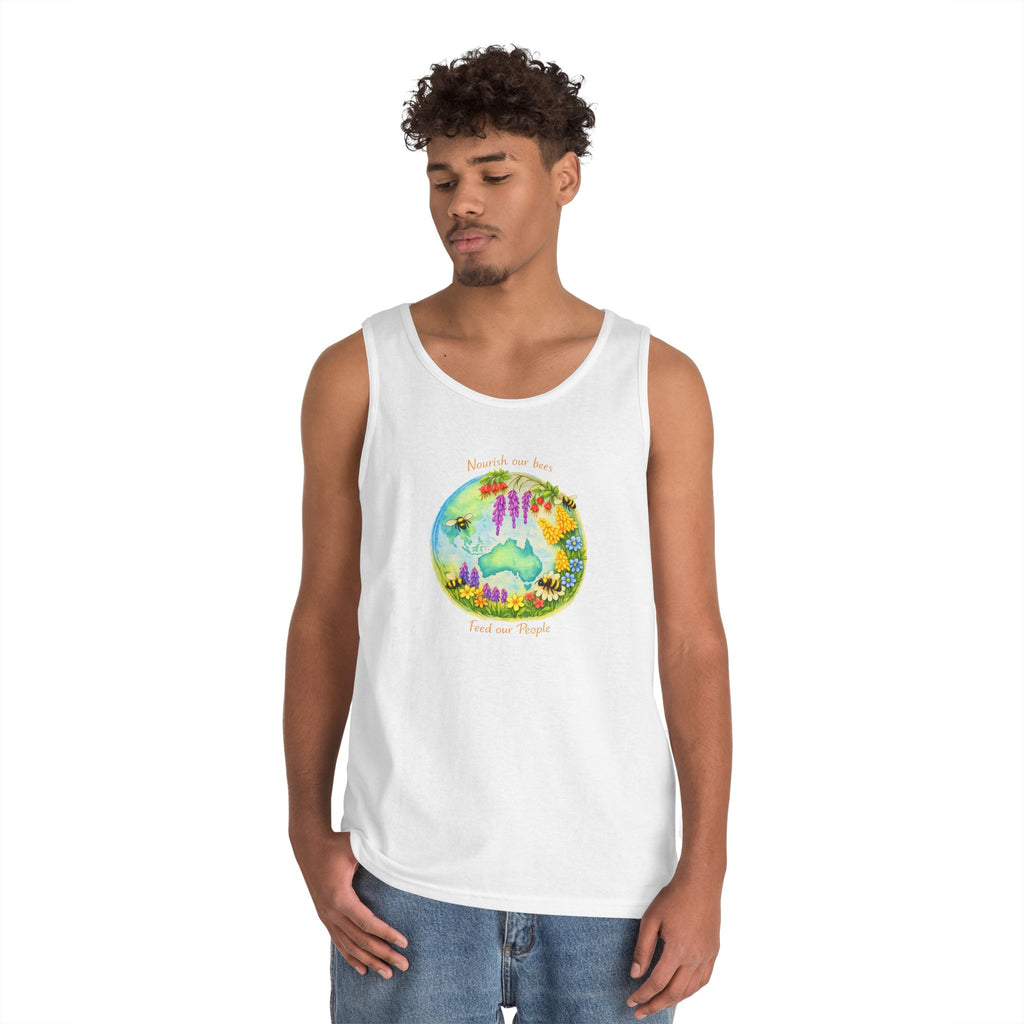 Nature Lover Tank Top — "Breathe in the Ocean, Feel the Waves" Watercolor Sea Life Design