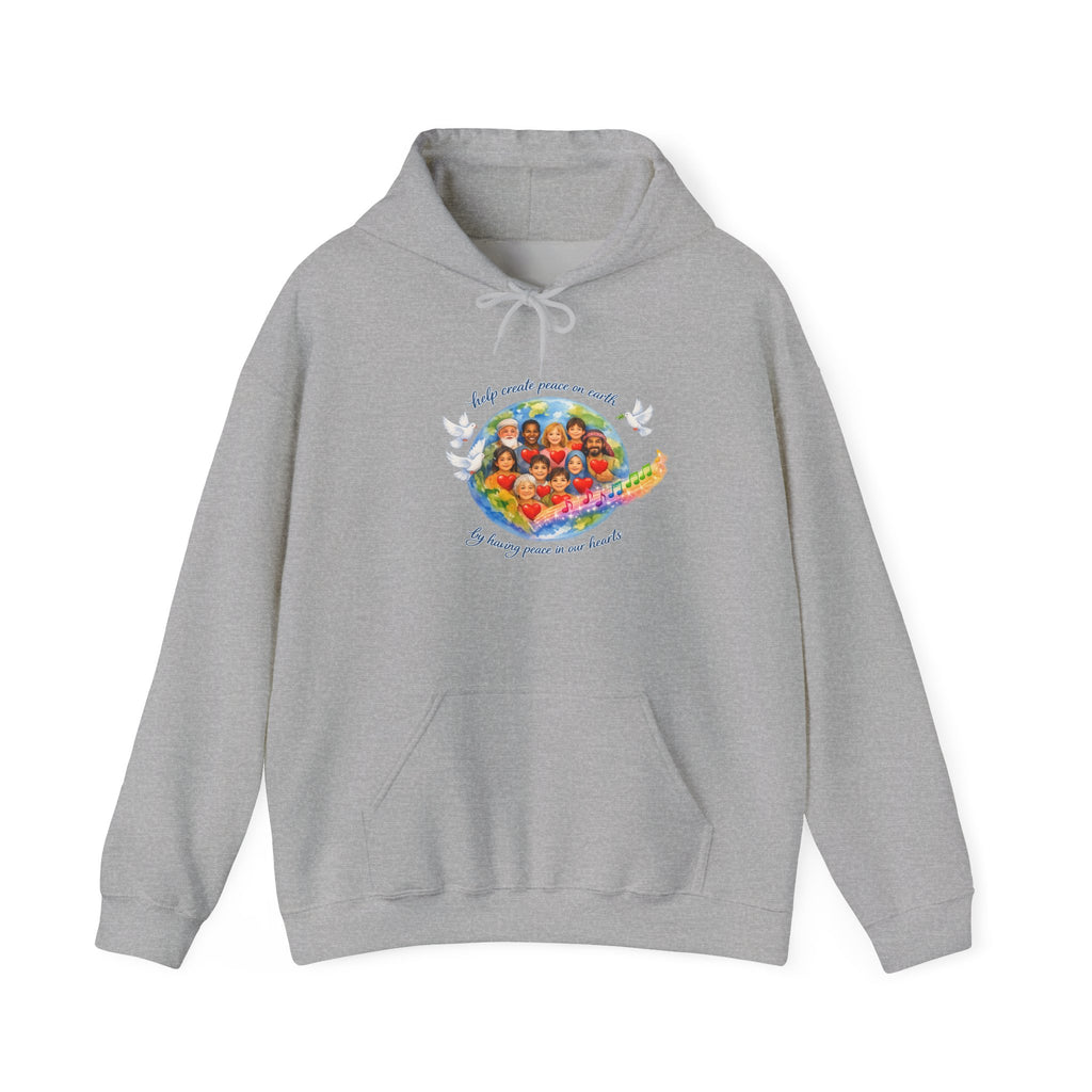 Peaceful Vibes Hoodie — "Play Your Part" Inspirational Message