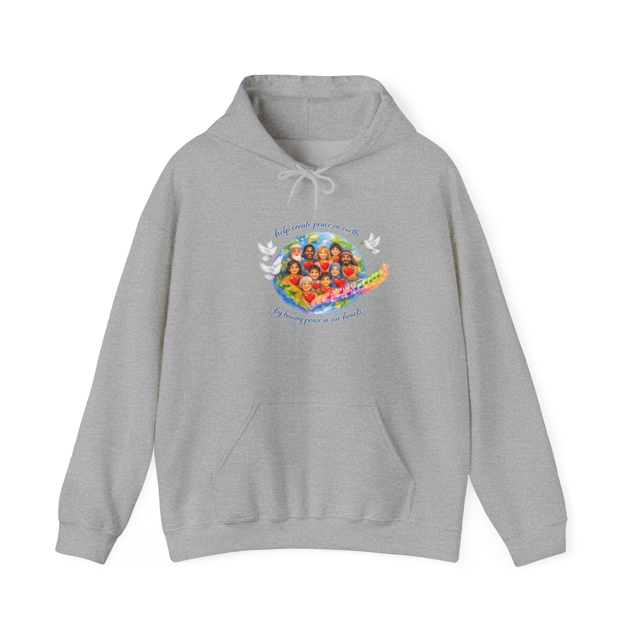Peaceful Vibes Hoodie — "Play Your Part" Inspirational Message