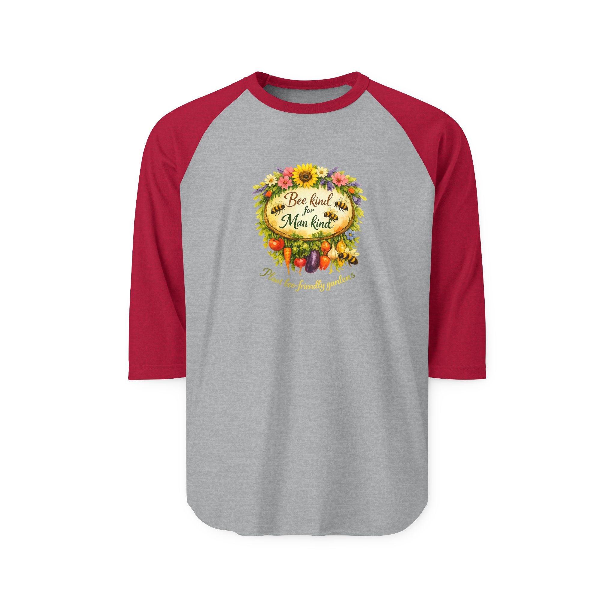 Raglan Shirt - Blessed & Thankful Fall Harvest Floral Design