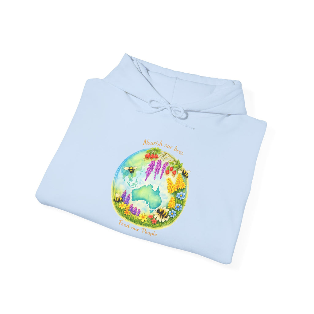 Nature Dreamscape Hoodie — Colorful Cave & Waterfall Illustration