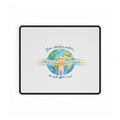 Inspirational World Harmony Desk Mat — "Your Vibration Matters" Large Mouse Pad