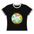 Women's Ringer Tee — 'Nourish Our Bees, Feed Our People' Floral Australia Tee