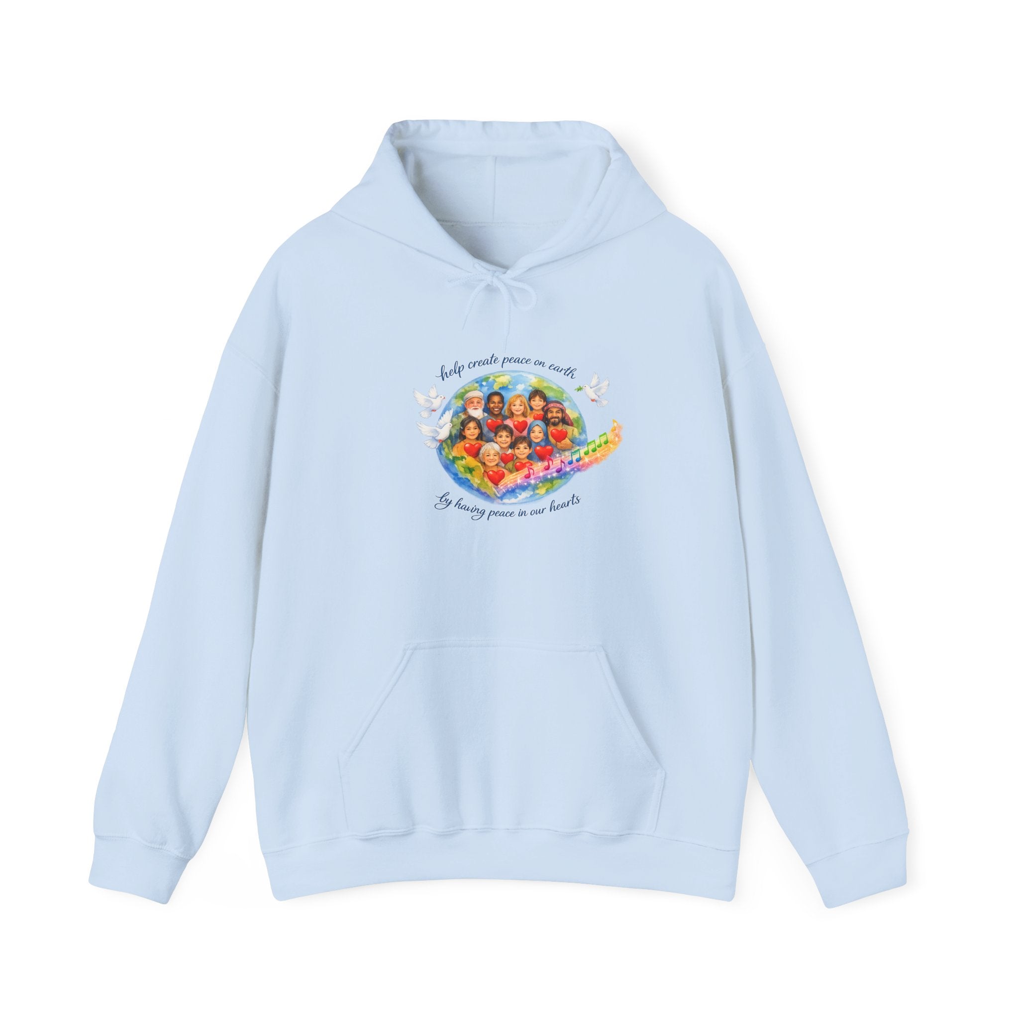 Peaceful Vibes Hoodie — "Play Your Part" Inspirational Message