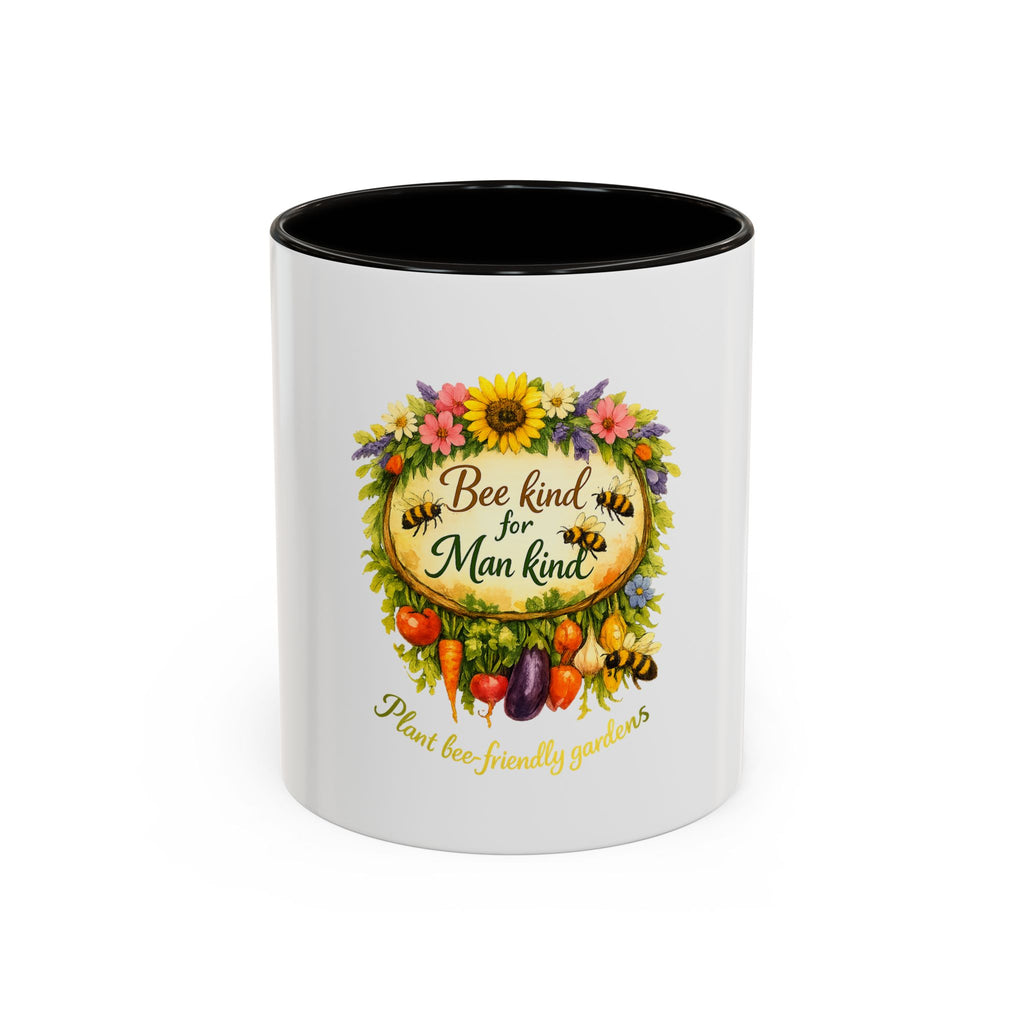 Bee Kind for Mankind Floral Garden Mug (11oz/15oz)