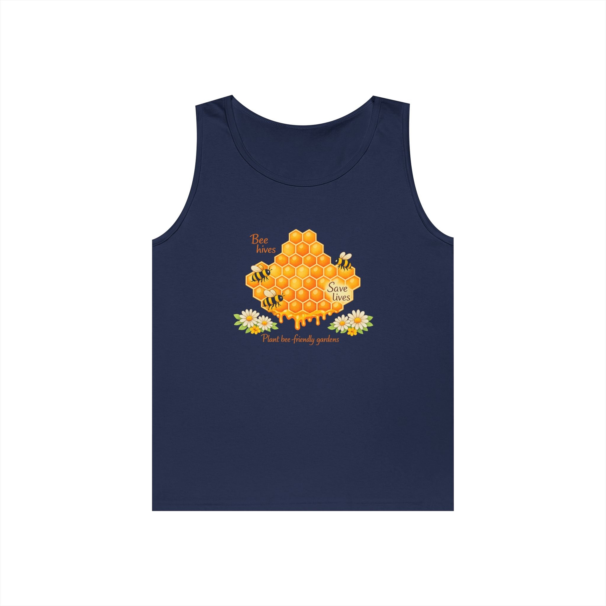 Bee Honeycomb Tank Top — Bee hives save lives