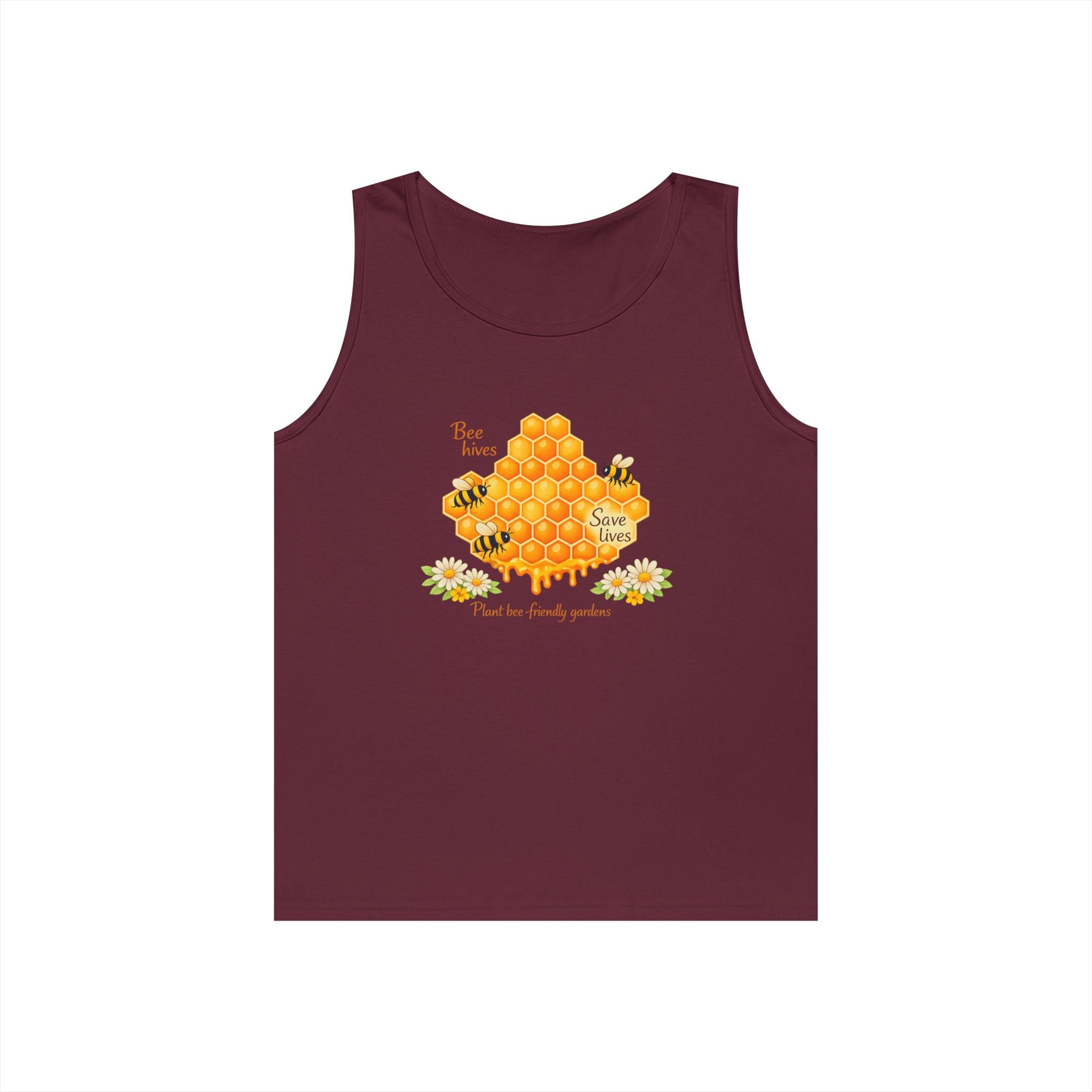 Bee Honeycomb Tank Top — Bee hives save lives