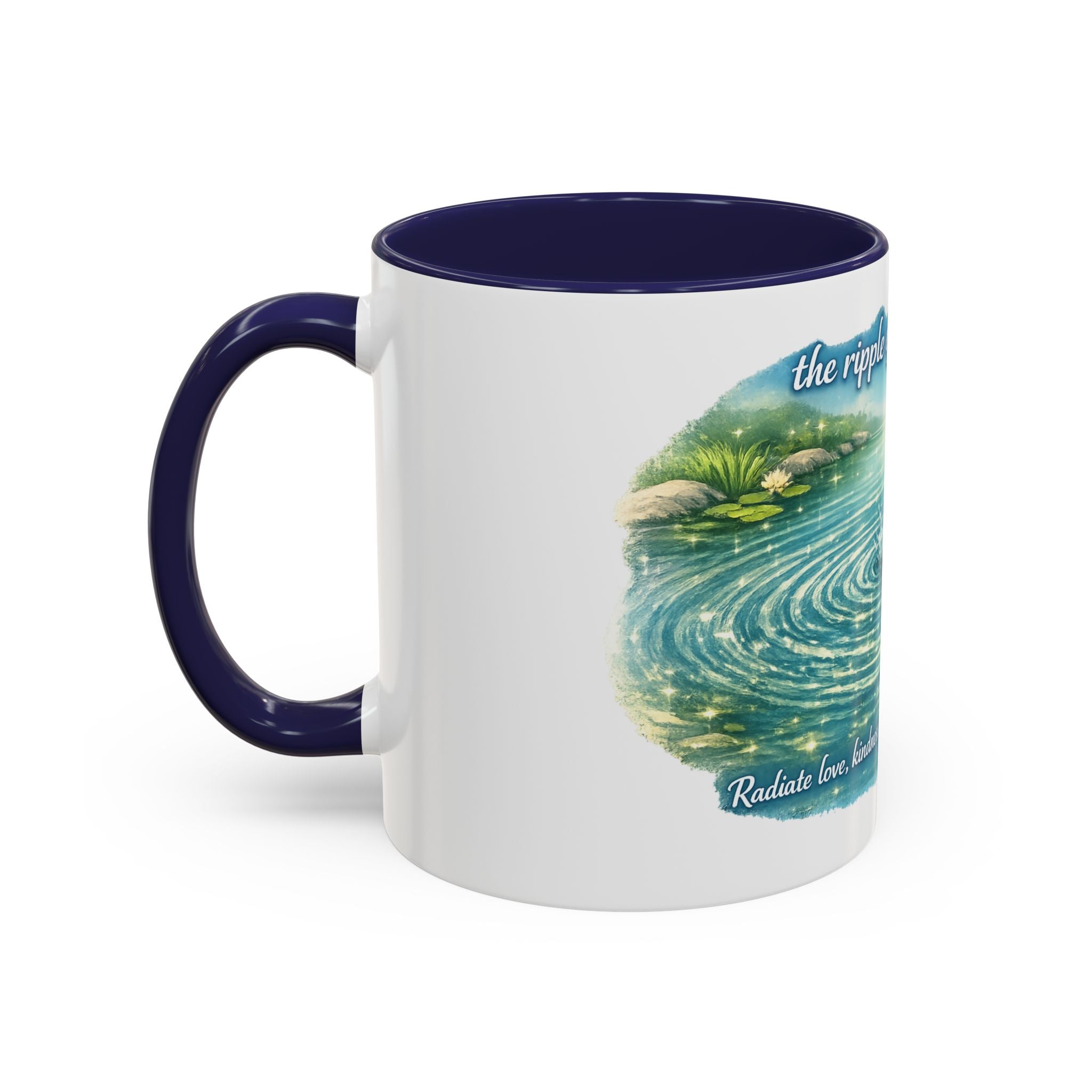 Ripple effect Accent Coffee Mug (11, 15oz)