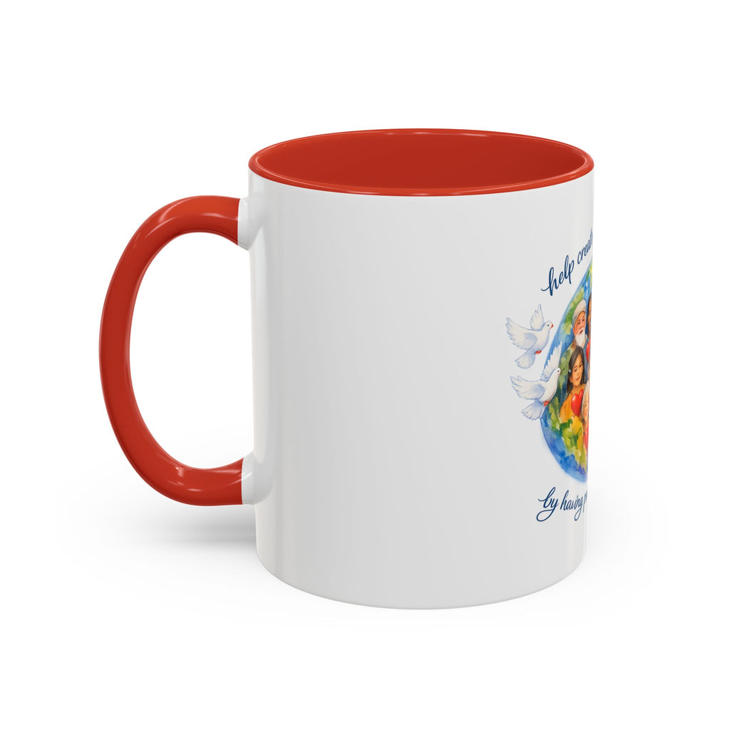 Peace on earth Accent Coffee Mug (11, 15oz)