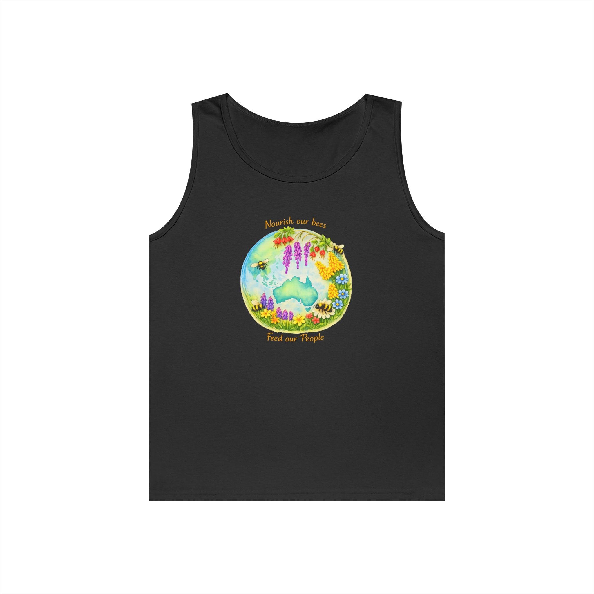 Nature Lover Tank Top — "Breathe in the Ocean, Feel the Waves" Watercolor Sea Life Design