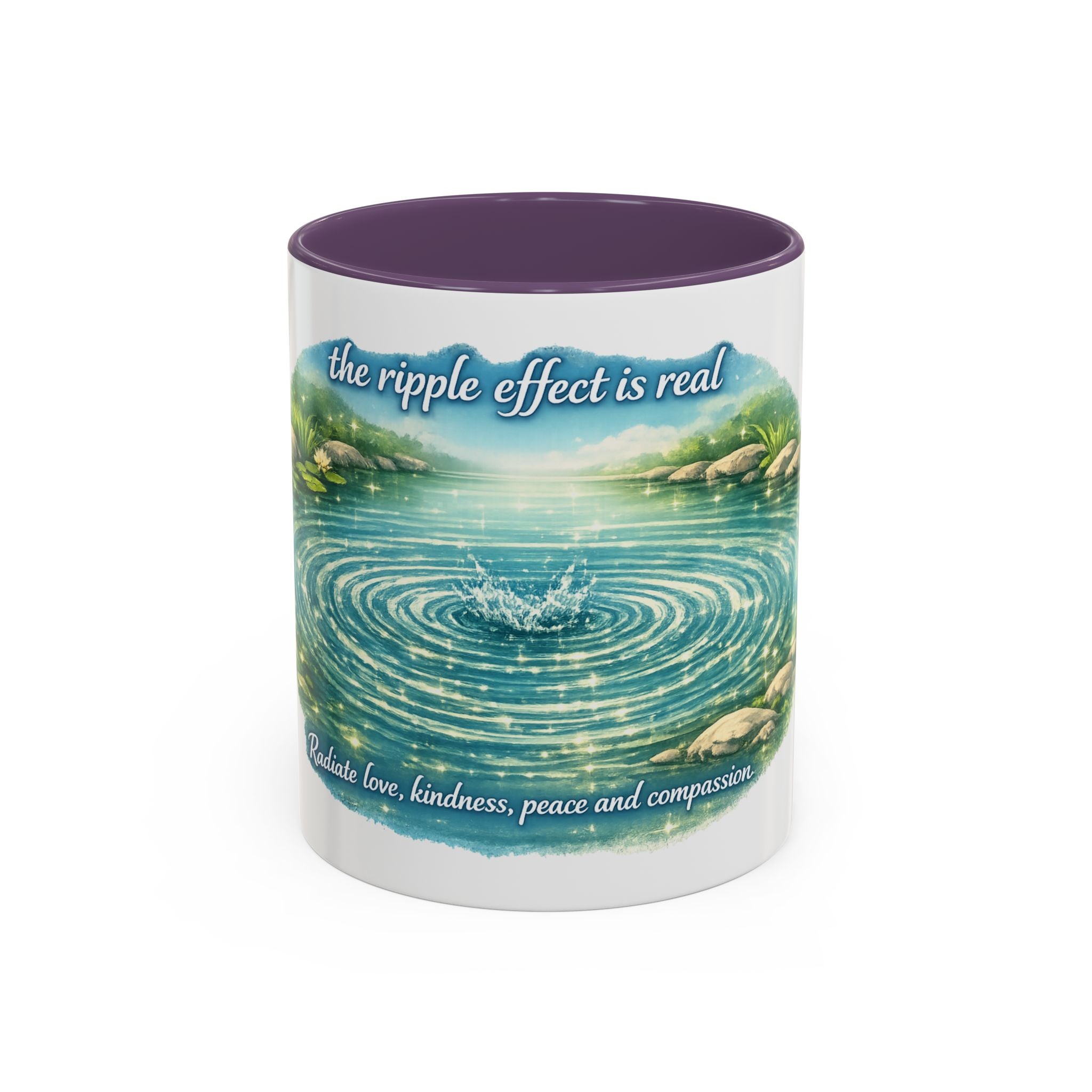 Ripple effect Accent Coffee Mug (11, 15oz)