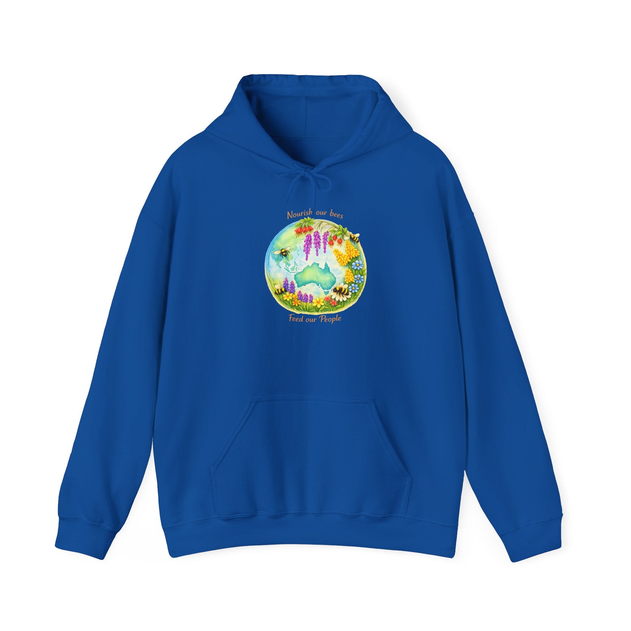 Nature Dreamscape Hoodie — Colorful Cave & Waterfall Illustration