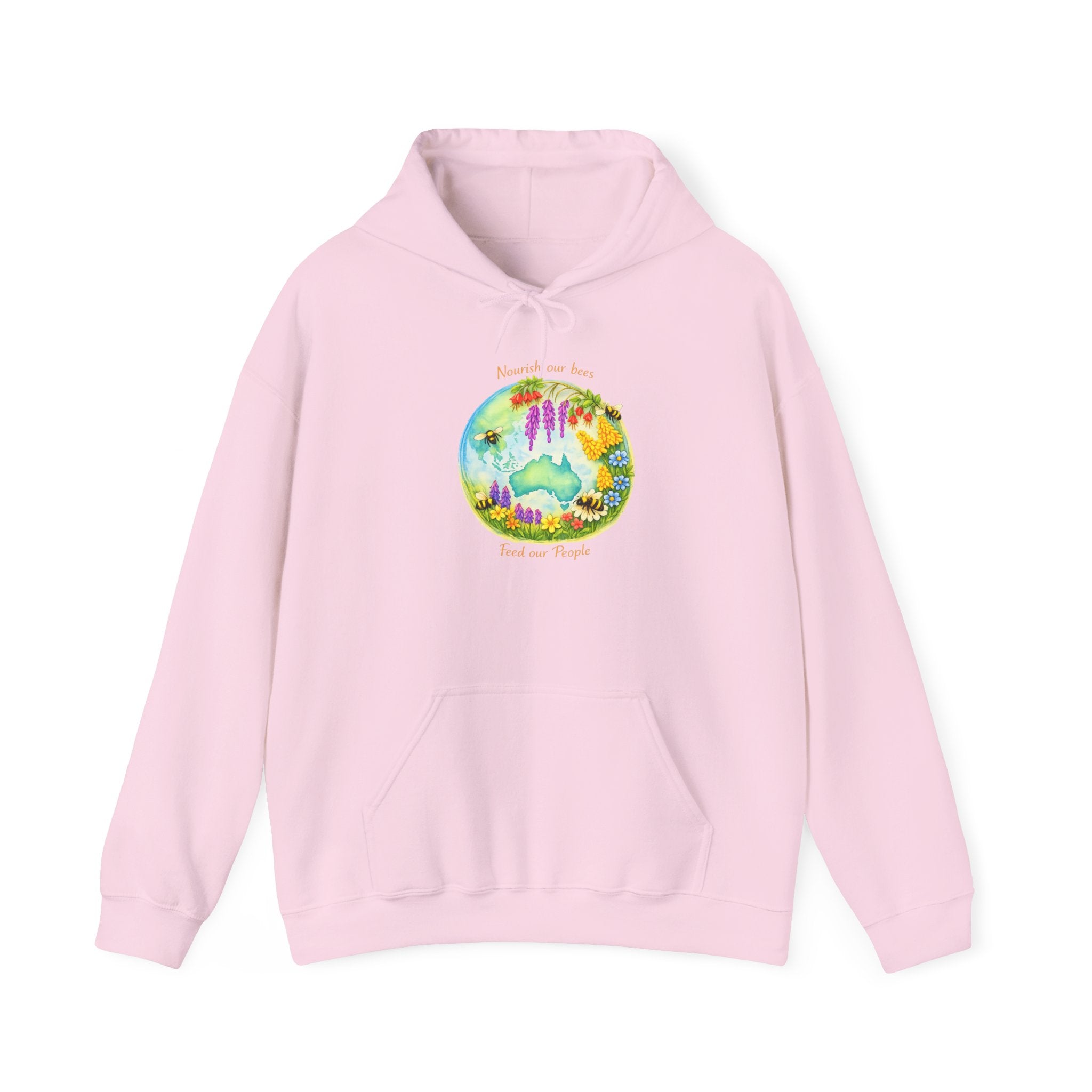 Nature Dreamscape Hoodie — Colorful Cave & Waterfall Illustration