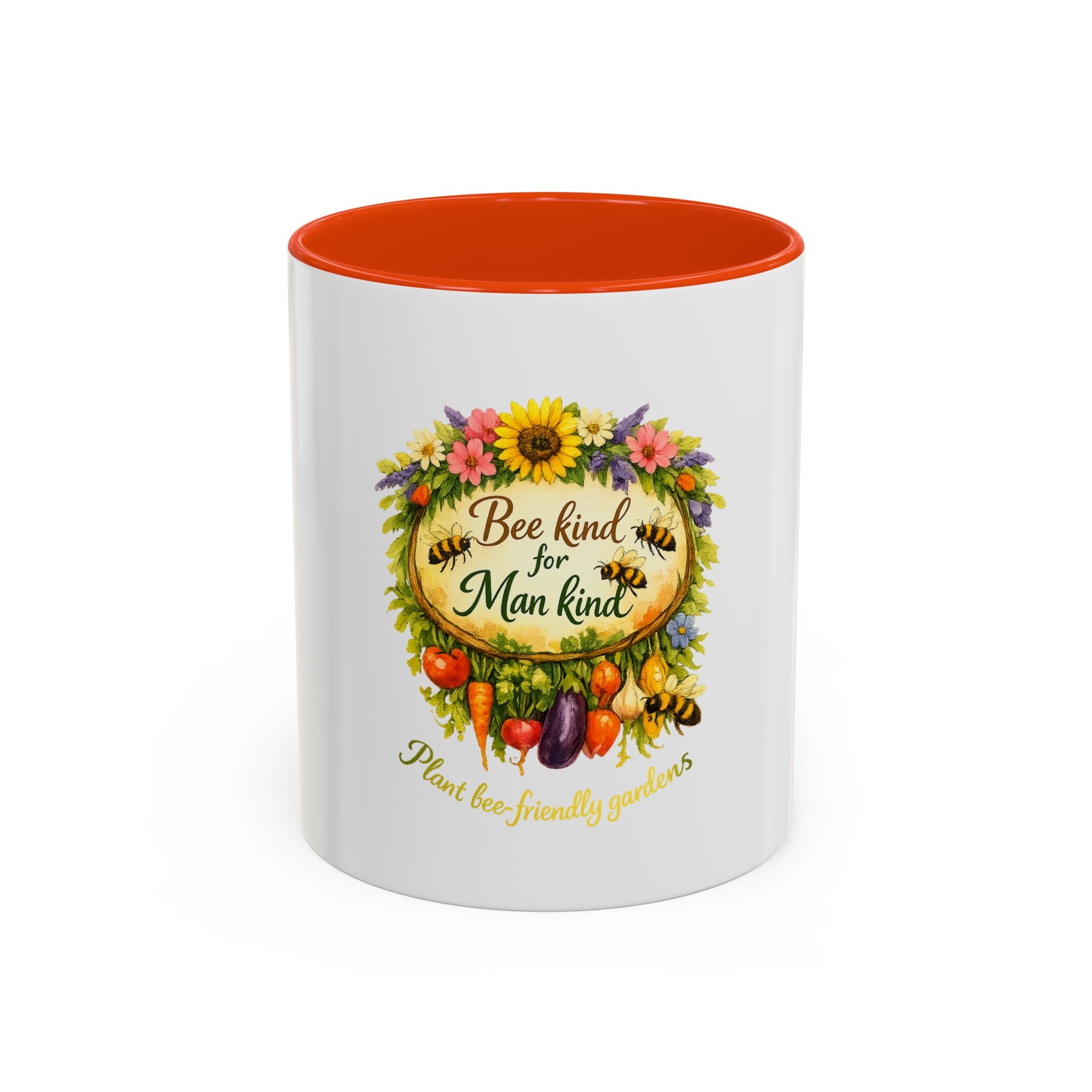 Bee Kind for Mankind Floral Garden Mug (11oz/15oz)