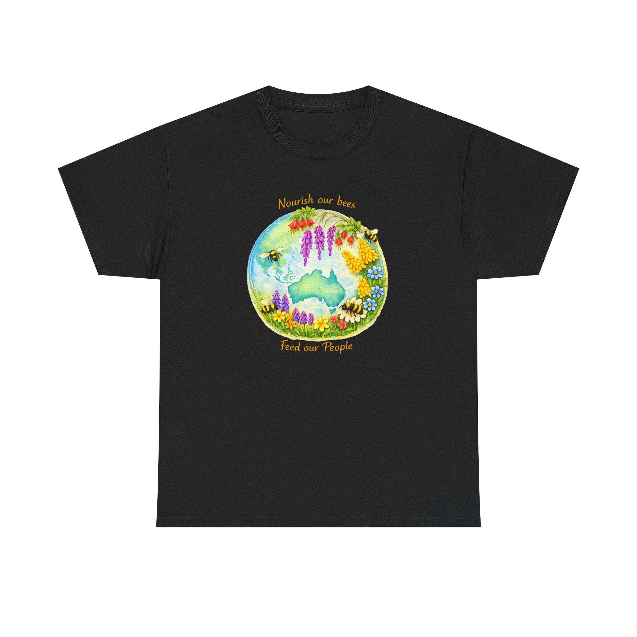 Floral Bear Nature Tee — "Beautiful Day for Bears" Graphic T-Shirt