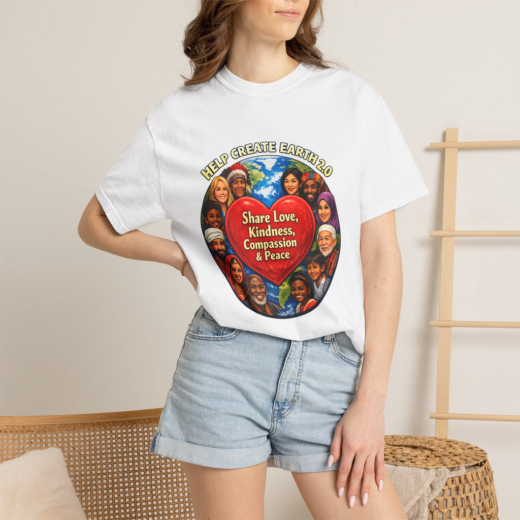 Be the Change Tee — 'Be the change you want to see in the world' Garment-Dyed T-Shirt