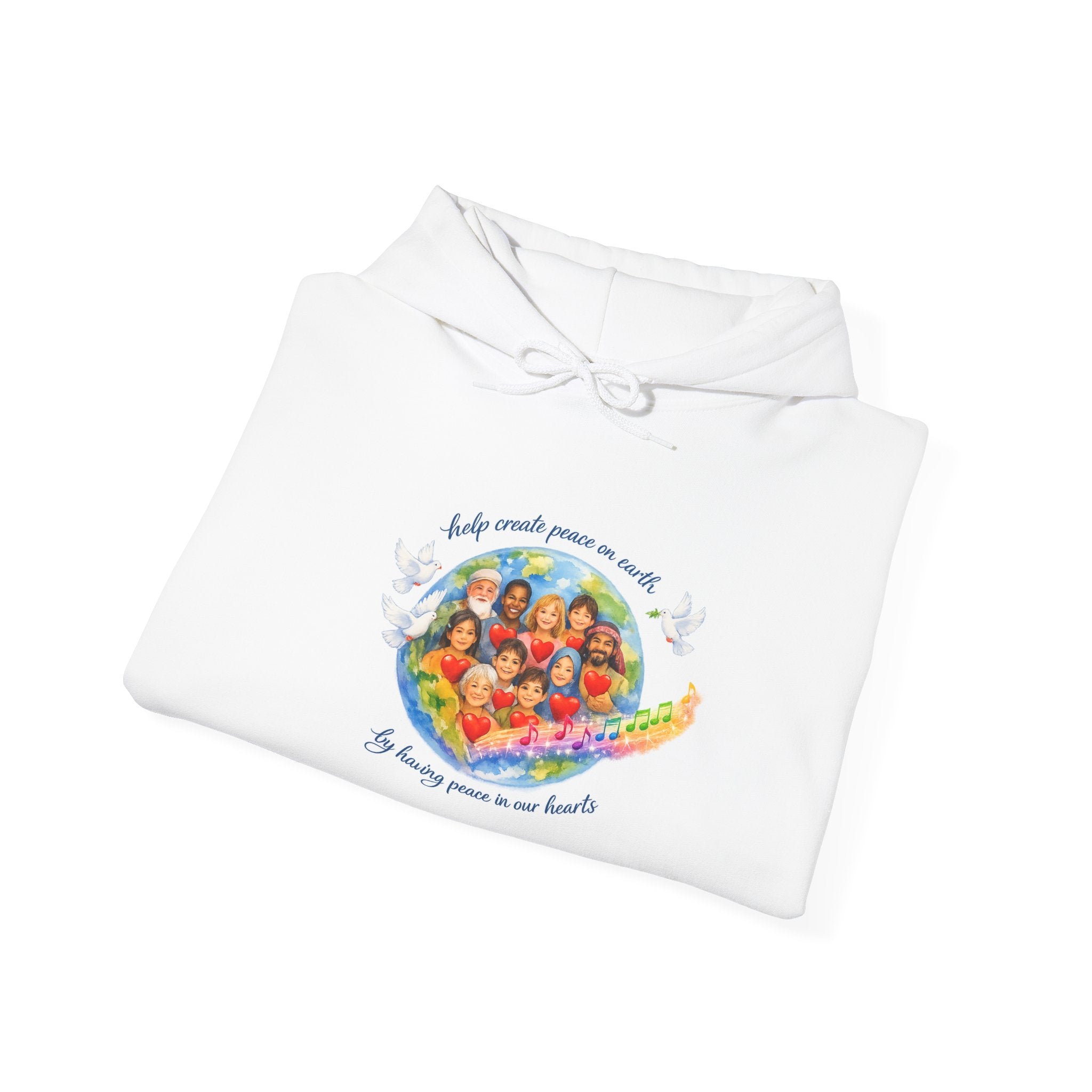 Peaceful Vibes Hoodie — "Play Your Part" Inspirational Message