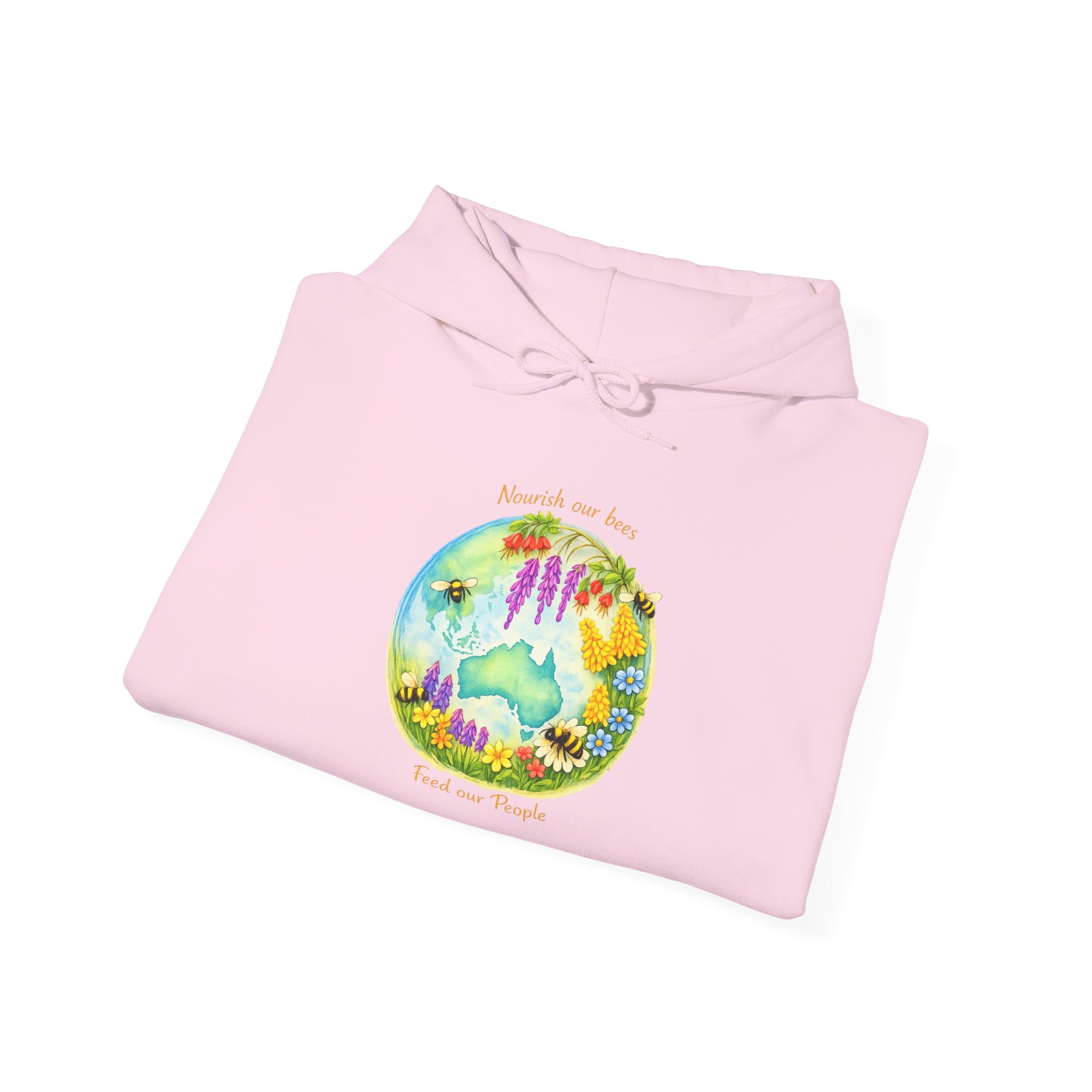Nature Dreamscape Hoodie — Colorful Cave & Waterfall Illustration