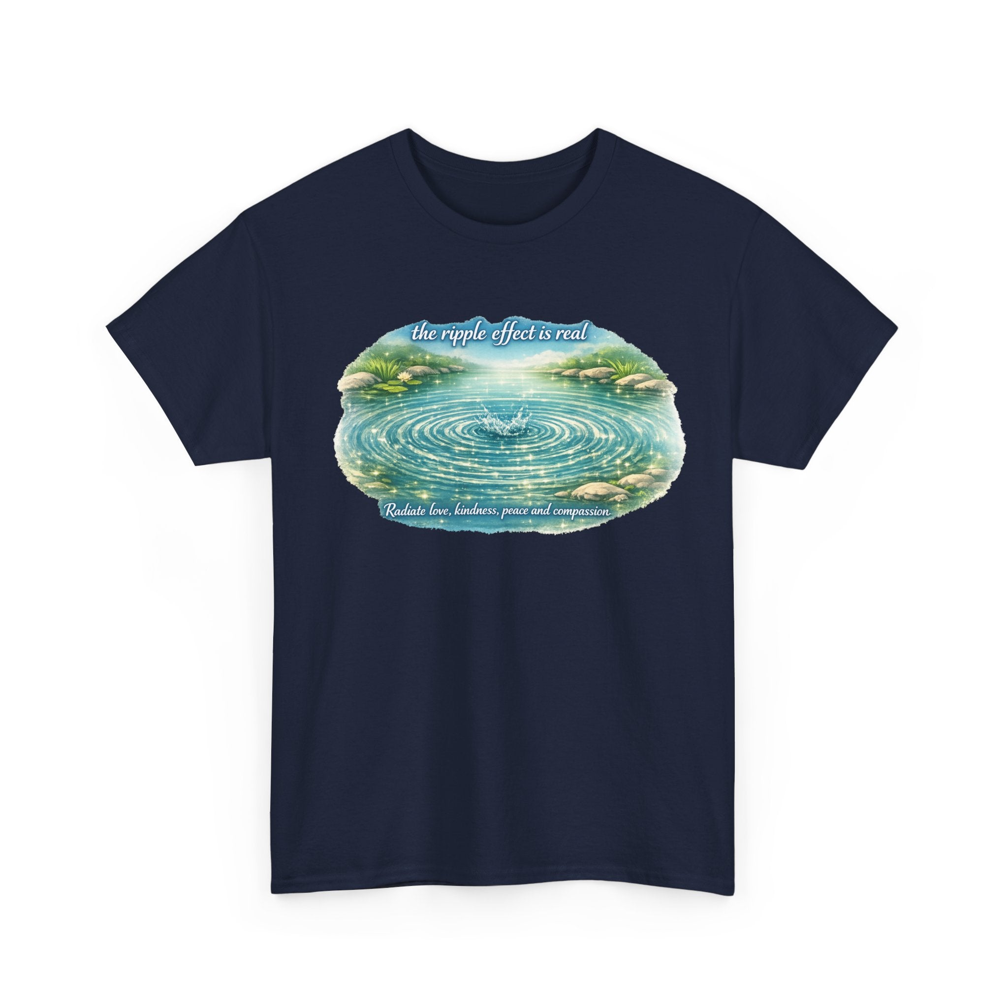 "The Ripple Effect" Inspirational Watercolor T‑Shirt