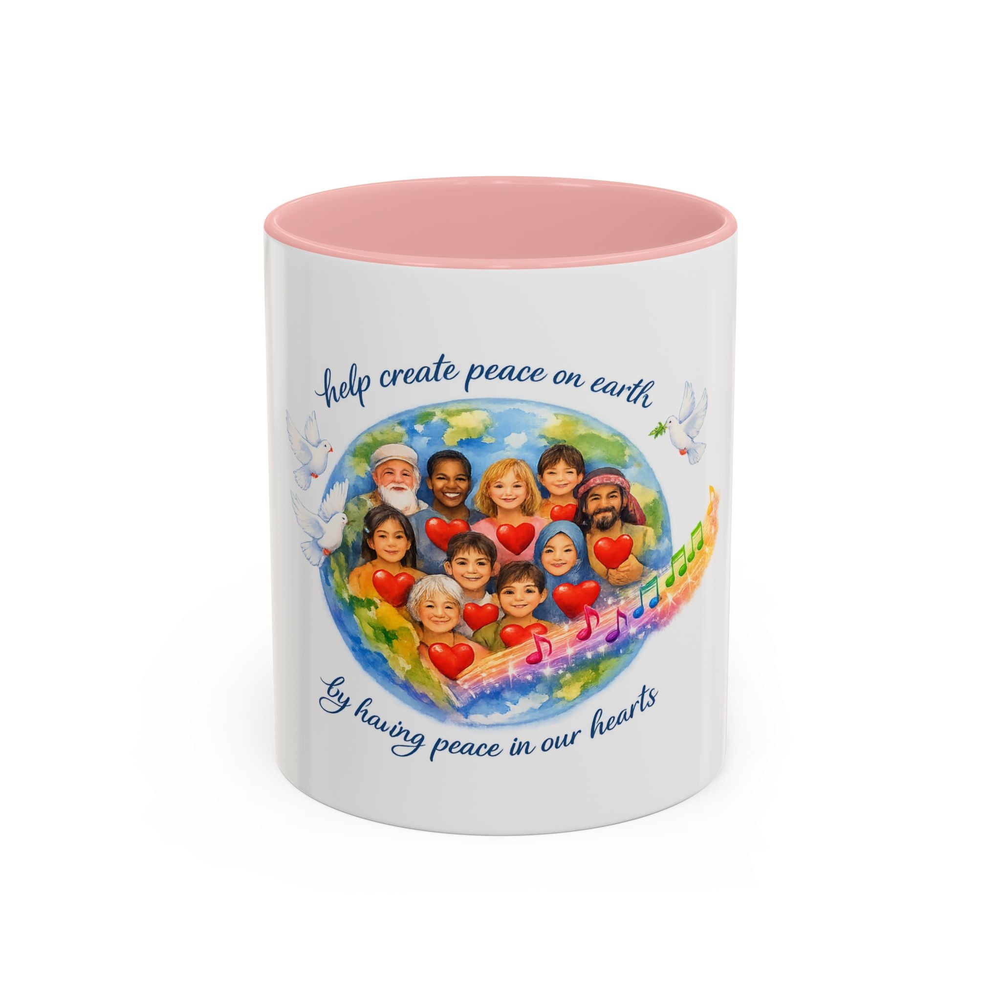 Peace on earth Accent Coffee Mug (11, 15oz)